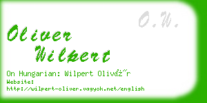 oliver wilpert business card